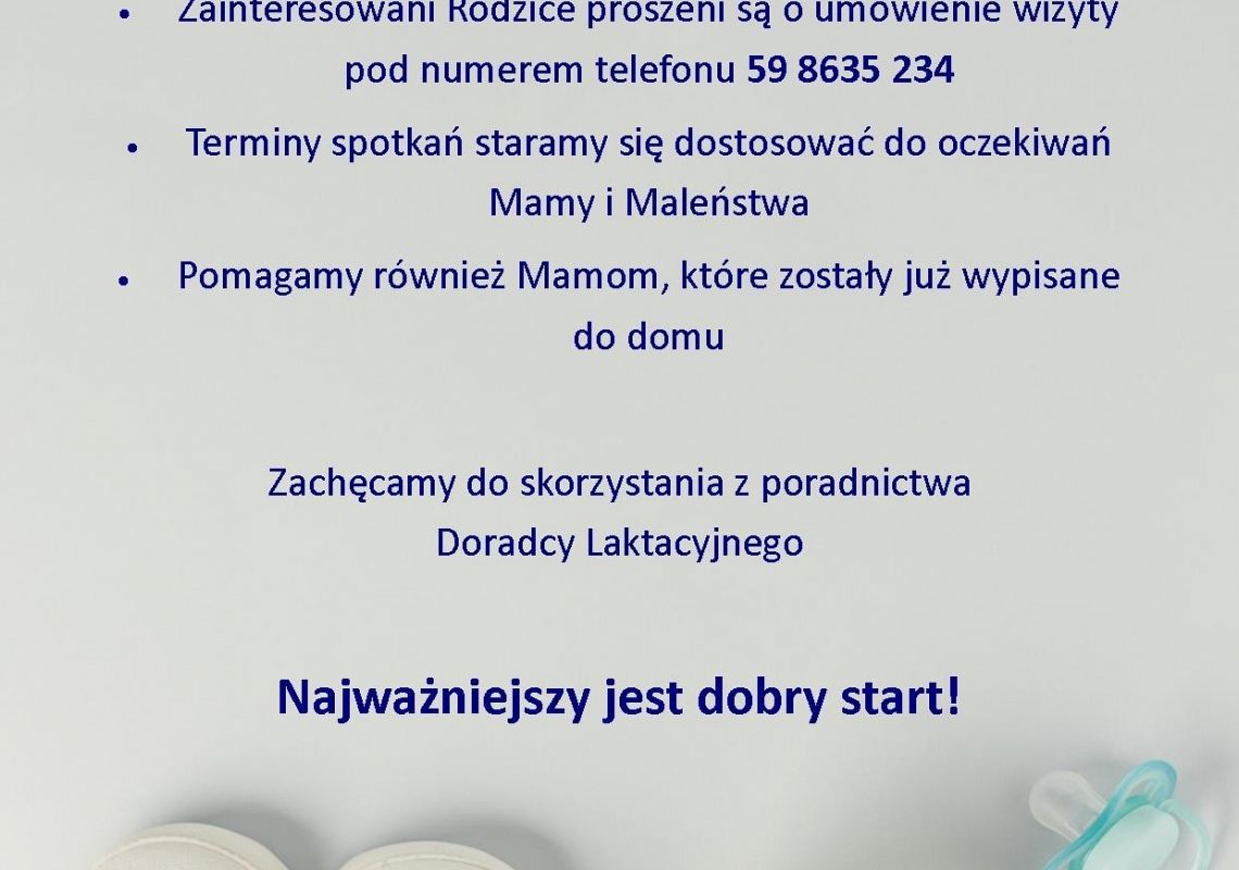 Zapraszamy do Poradni Laktacyjnej