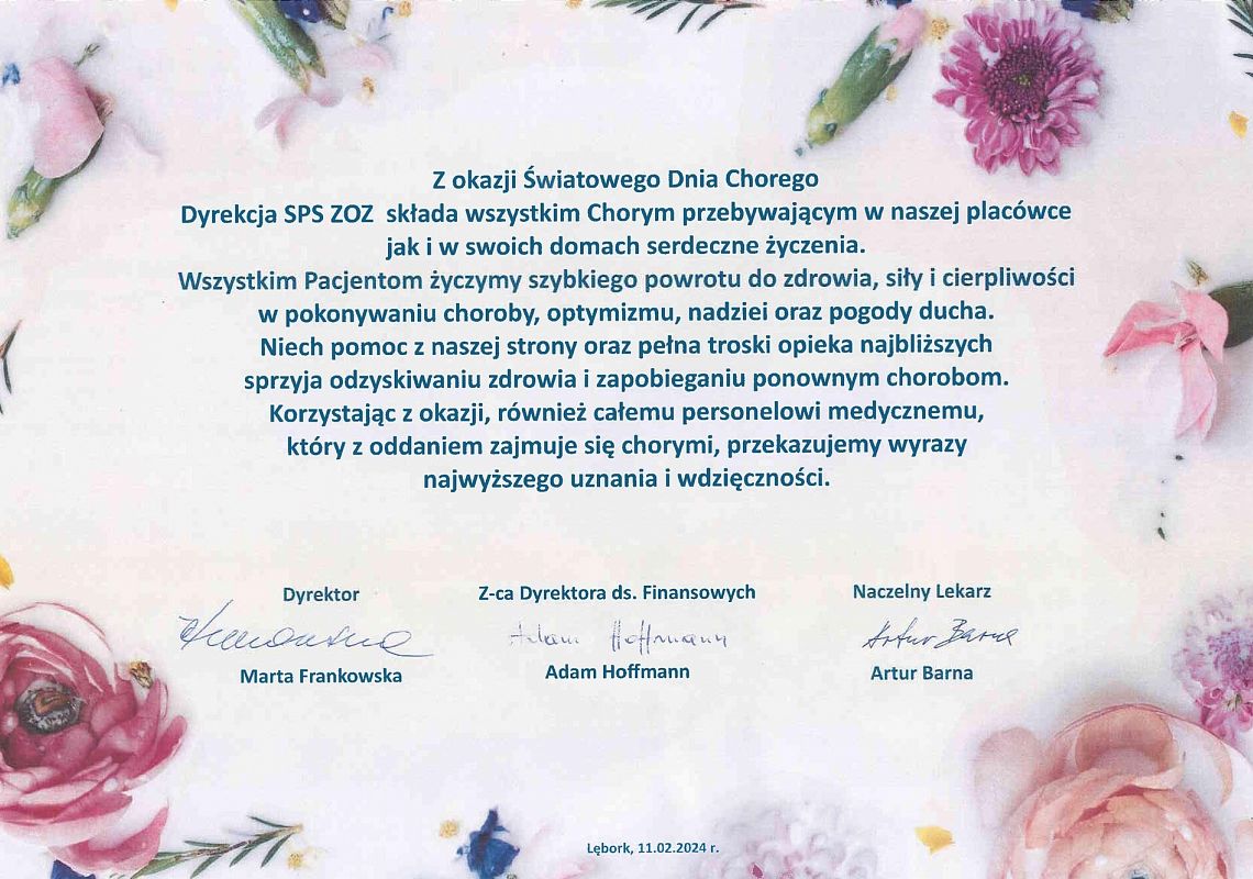 Światowy Dzień Chorego