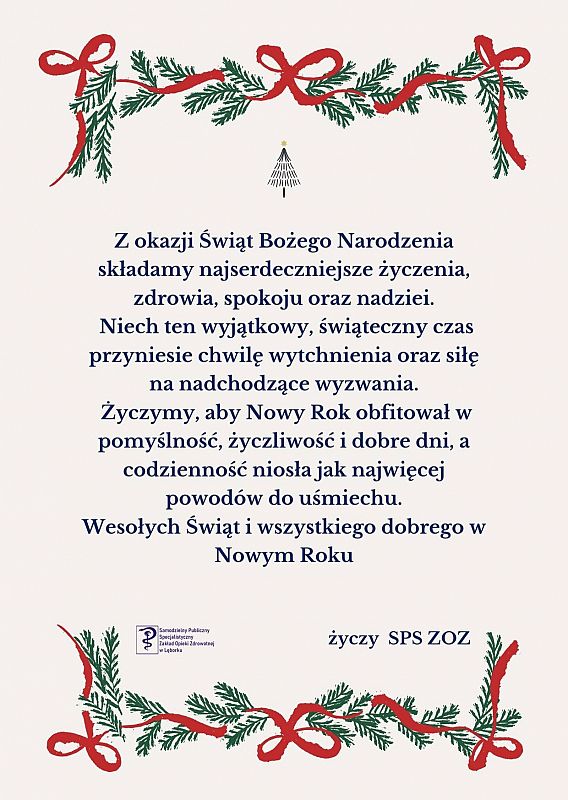 Życzenia bożonarodzeniowe i noworoczne