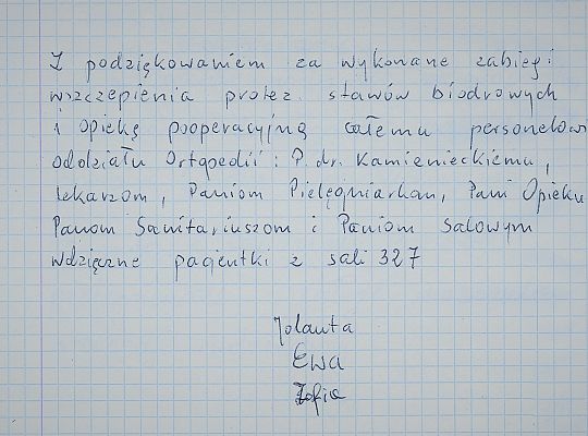 Oddział Chirurgii Urazowo-Ortopedycznej