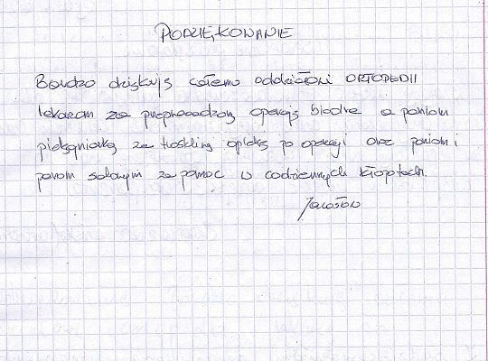 Oddział Chirurgii Urazowo-Ortopedycznej