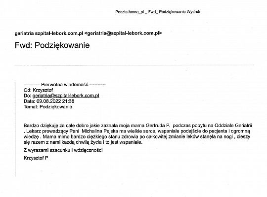 Oddział Chorób Wewnętrznych, Kardiologii i Geriatrii