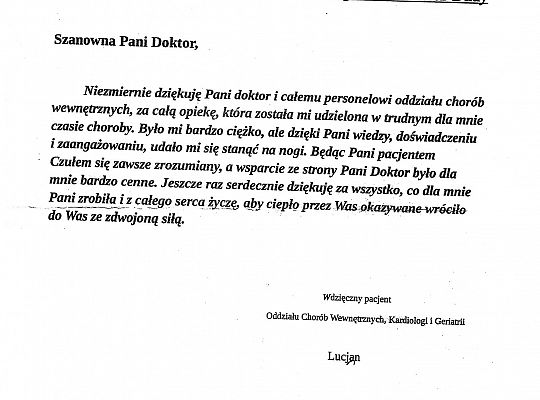 Oddział Chorób Wewnętrznych, Kardiologii i Geriatrii