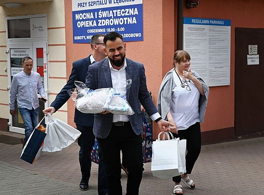 Wizyta Starosty Lęborskiego z okazji Dnia Dziecka