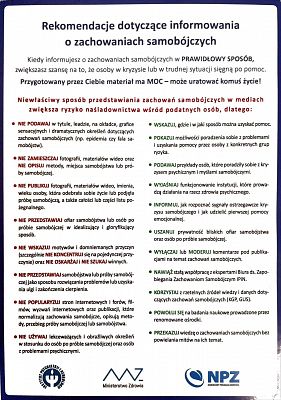 Obchody Światowego Dnia Zapobiegania Samobójstwom