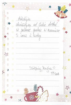 Przytul list do Mikołaja