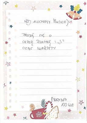 Przytul list do Mikołaja