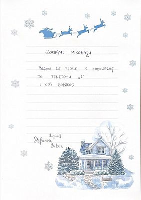 Przytul list do Mikołaja
