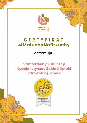 Certyfikat #MaluchyNaBrzuchy