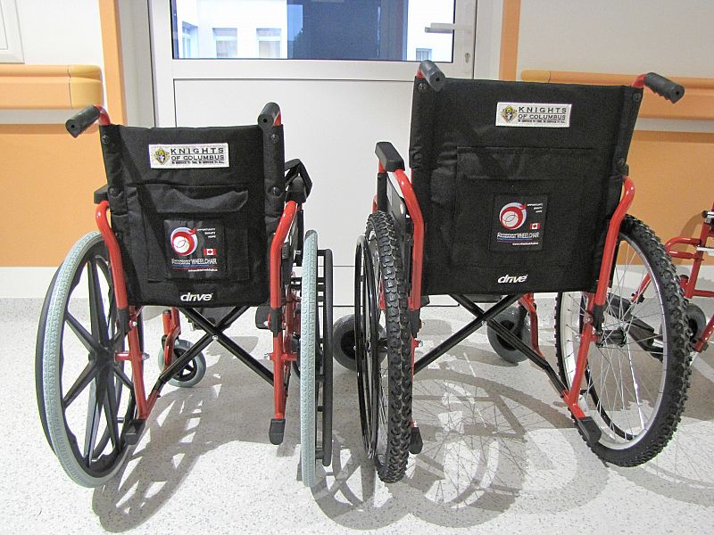 Wózki inwalidzkie od Rycerzy Kolumba z Kanady