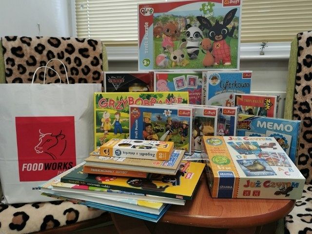 Gry i książki dla dzieci na Oddziale Pediatrycznym